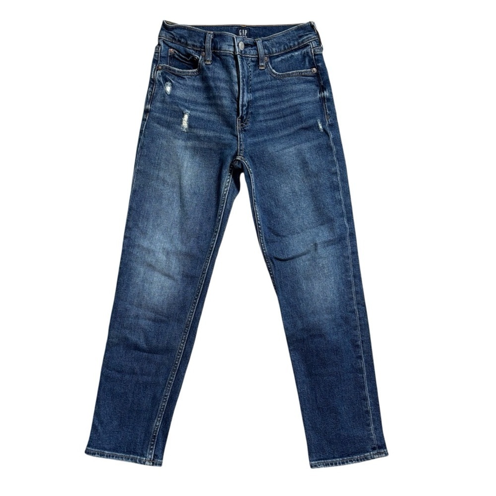 GAP Dark Wash Crop Straight Jeans Size 00